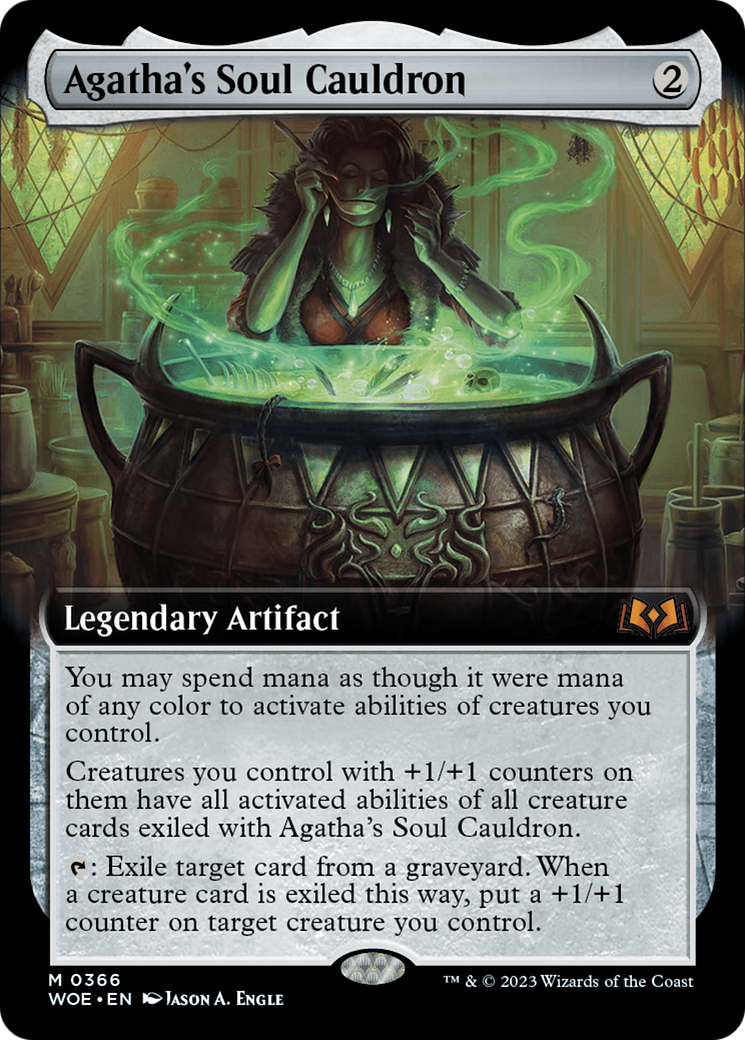 Agatha's Soul Cauldron (Extended Art) [Wilds of Eldraine] | L.A. Mood Comics and Games