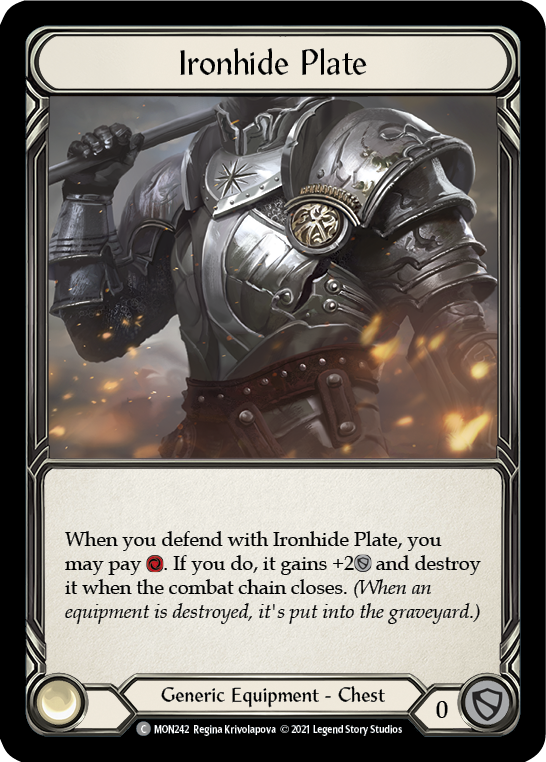 Ironhide Plate [MON242] (Monarch)  1st Edition Normal | L.A. Mood Comics and Games