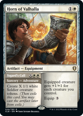 Horn of Valhalla // Ysgard's Call [Commander Legends: Battle for Baldur's Gate] | L.A. Mood Comics and Games