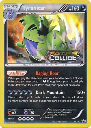 Tyranitar (XY130) (Staff) [XY: Black Star Promos] | L.A. Mood Comics and Games