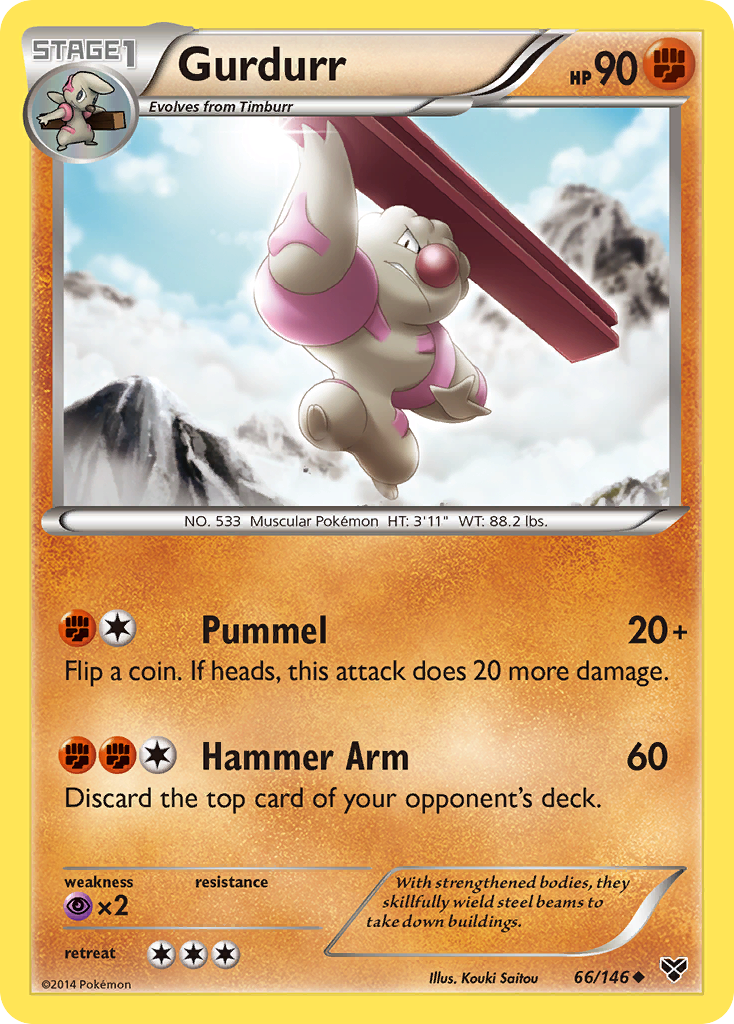 Gurdurr (66/146) [XY: Base Set] | L.A. Mood Comics and Games