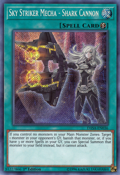 Sky Striker Mecha - Shark Cannon [DASA-EN036] Secret Rare | L.A. Mood Comics and Games