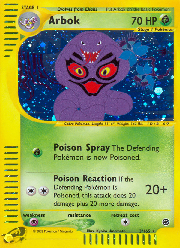 Arbok (3/165) [Expedition: Base Set] | L.A. Mood Comics and Games