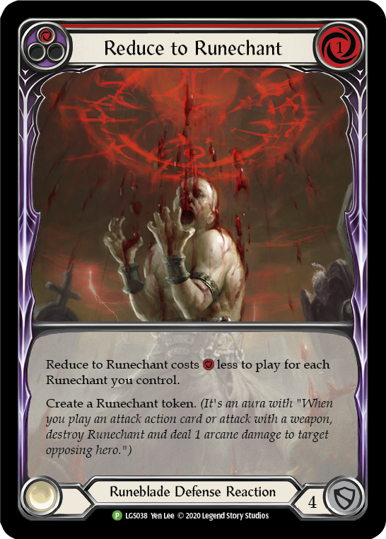 Reduce to Runechant (Red) [LGS038] (Promo)  Rainbow Foil | L.A. Mood Comics and Games