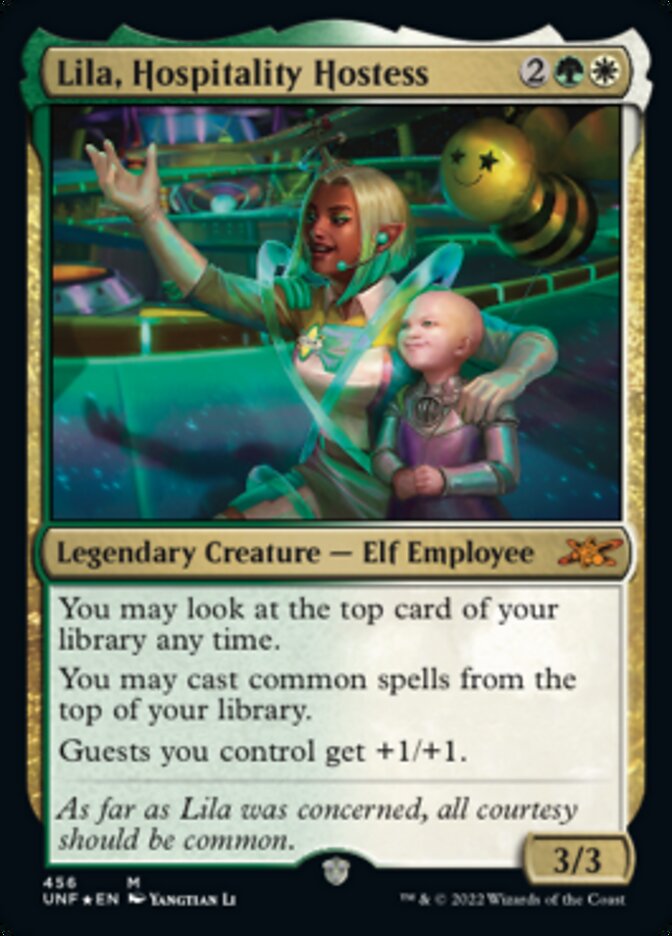 Lila, Hospitality Hostess (Galaxy Foil) [Unfinity] | L.A. Mood Comics and Games