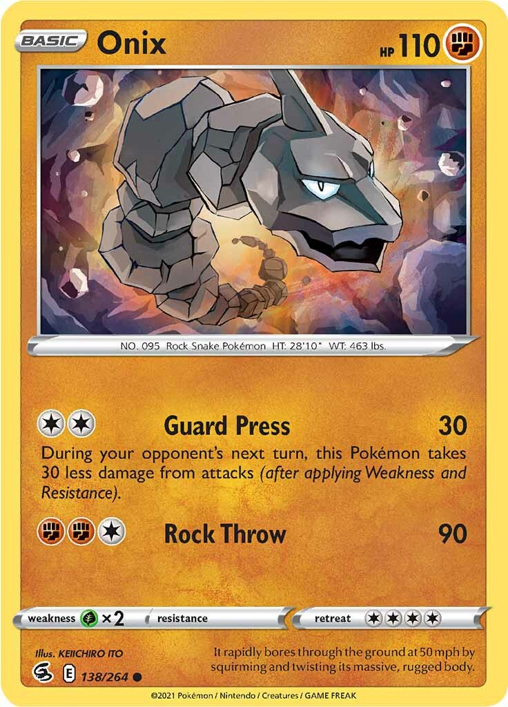 Onix (138/264) [Sword & Shield: Fusion Strike] | L.A. Mood Comics and Games