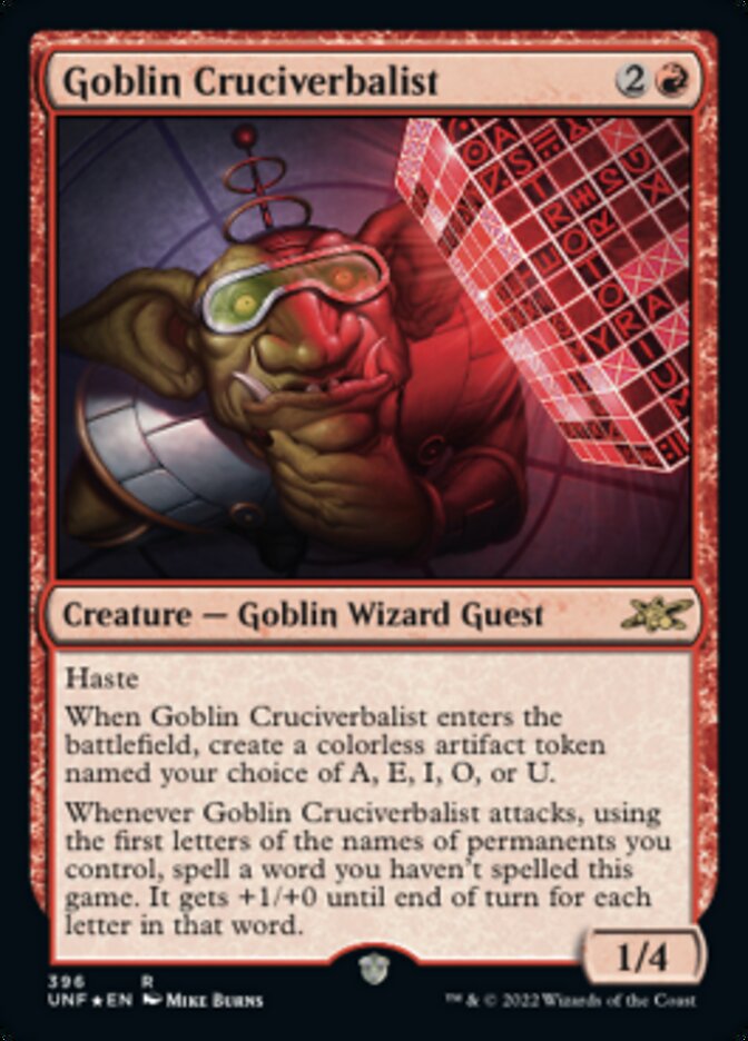 Goblin Cruciverbalist (Galaxy Foil) [Unfinity] | L.A. Mood Comics and Games