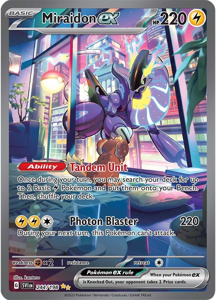 Miraidon ex (244/198) [Scarlet & Violet: Base Set] | L.A. Mood Comics and Games