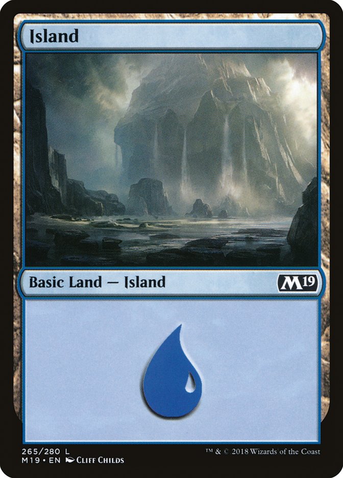 Island (265) [Core Set 2019] | L.A. Mood Comics and Games