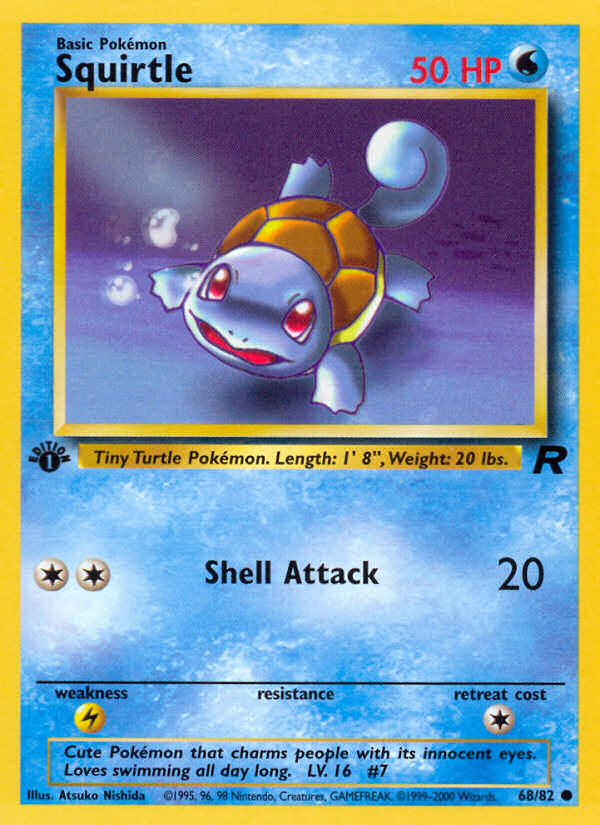 Squirtle (68/82) [Team Rocket 1st Edition] | L.A. Mood Comics and Games