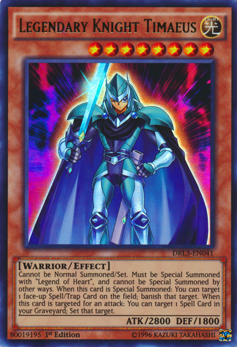 Legendary Knight Timaeus [DRL3-EN041] Ultra Rare | L.A. Mood Comics and Games