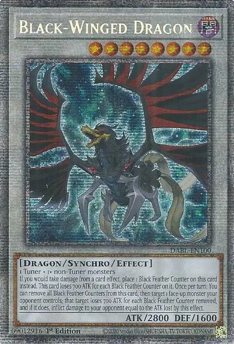 Black-Winged Dragon [DABL-EN100] Starlight Rare | L.A. Mood Comics and Games