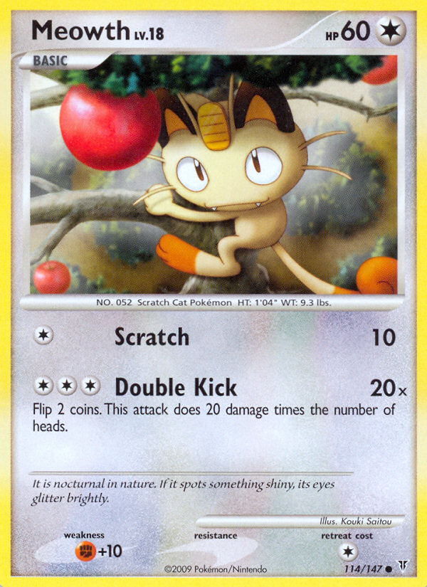 Meowth (114/147) [Platinum: Supreme Victors] | L.A. Mood Comics and Games