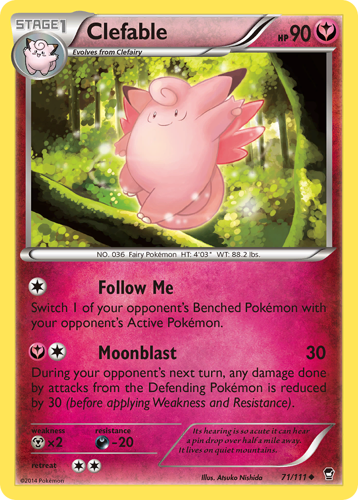 Clefable (71/111) [XY: Furious Fists] | L.A. Mood Comics and Games
