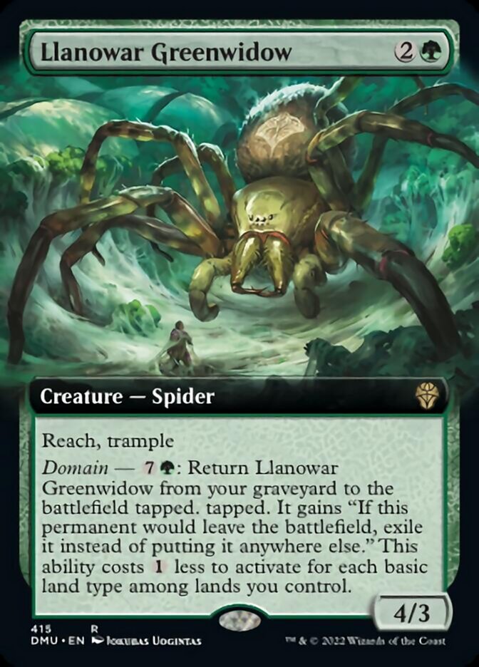 Llanowar Greenwidow (Extended Art) [Dominaria United] | L.A. Mood Comics and Games