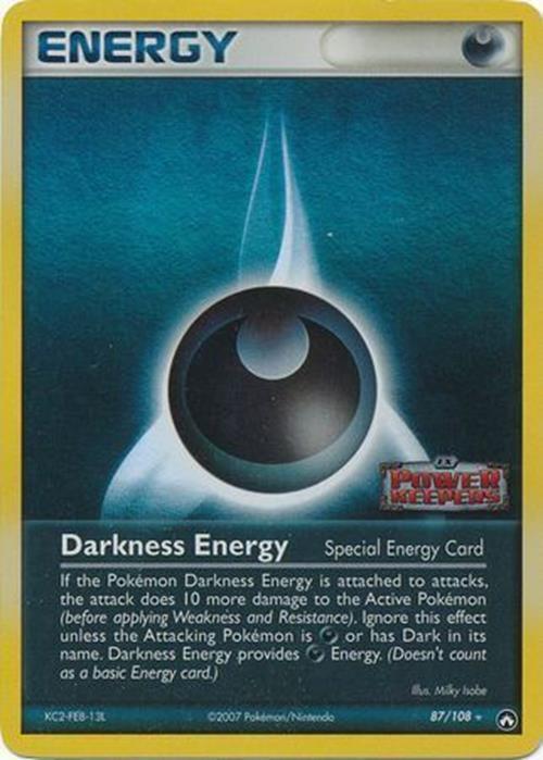 Darkness Energy (87/108) (Stamped) [EX: Power Keepers] | L.A. Mood Comics and Games