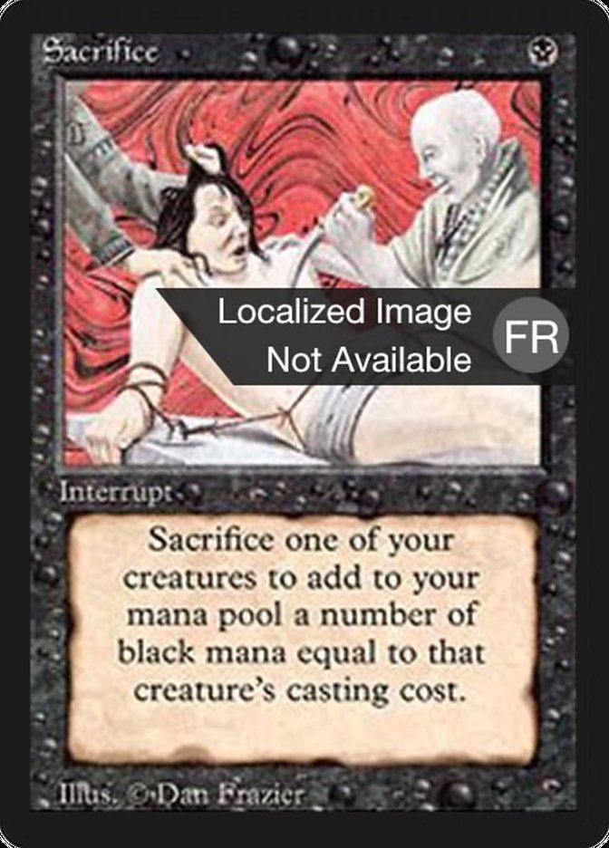 Sacrifice [Foreign Black Border] | L.A. Mood Comics and Games