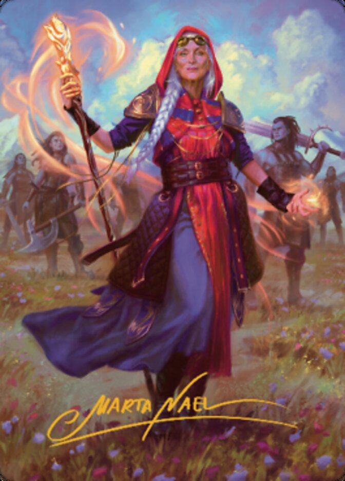 Jaya, Fiery Negotiator Art Card 1 (Gold-Stamped Signature) [Dominaria United Art Series] | L.A. Mood Comics and Games