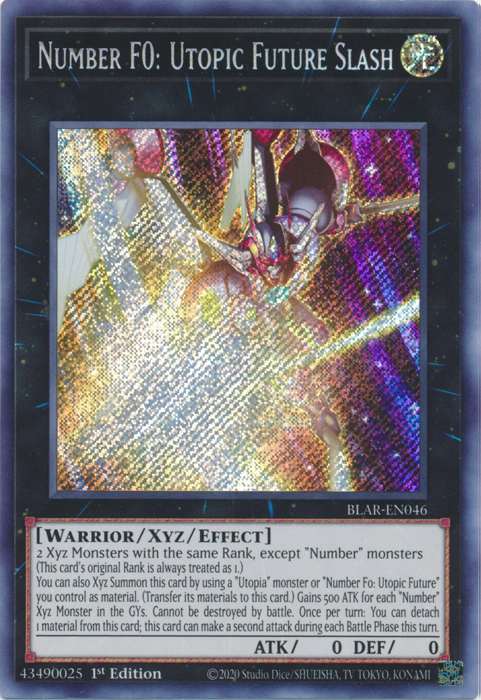 Number F0: Utopic Future Slash [BLAR-EN046] Secret Rare | L.A. Mood Comics and Games