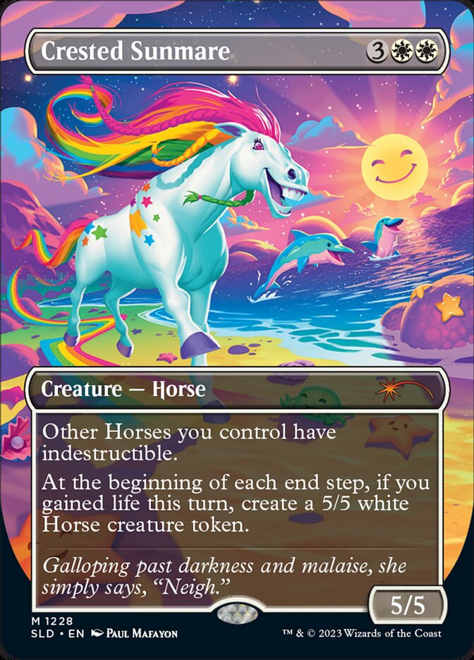 Crested Sunmare (Borderless) [Secret Lair Drop Series] | L.A. Mood Comics and Games