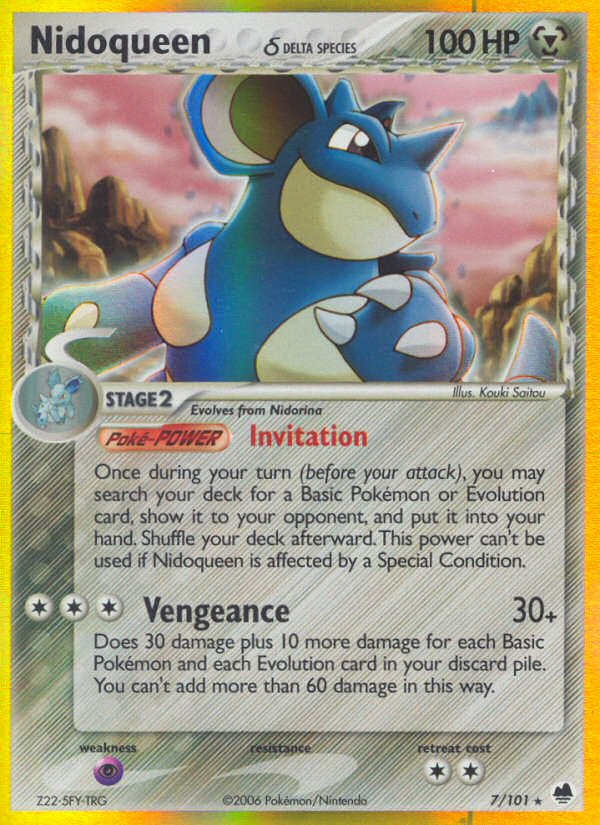 Nidoqueen (7/101) (Delta Species) [EX: Dragon Frontiers] | L.A. Mood Comics and Games