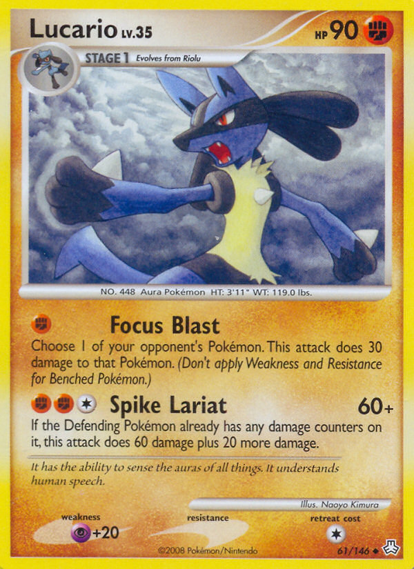 Lucario (61/146) [Diamond & Pearl: Legends Awakened] | L.A. Mood Comics and Games