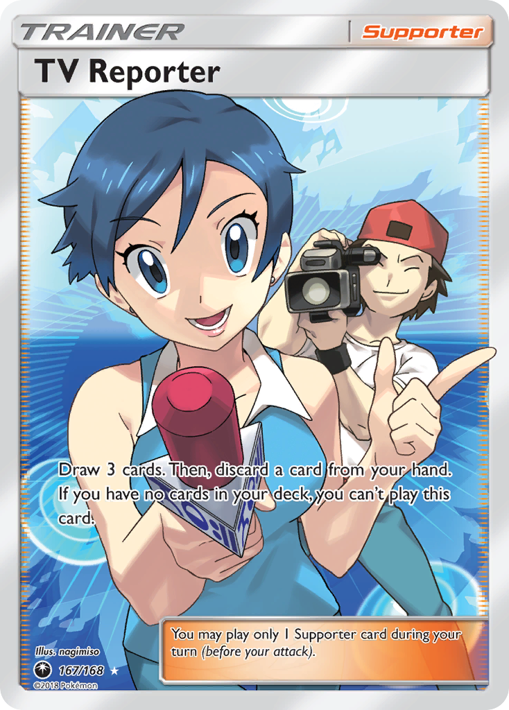 TV Reporter (167/168) [Sun & Moon: Celestial Storm] | L.A. Mood Comics and Games