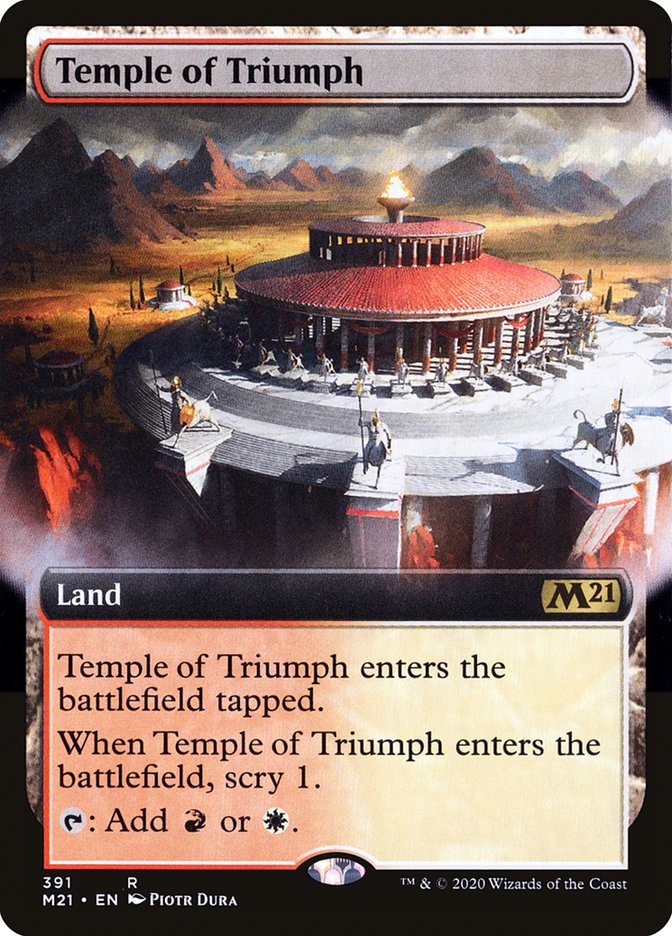 Temple of Triumph (Extended Art) [Core Set 2021] | L.A. Mood Comics and Games