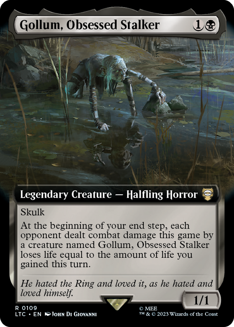 Gollum, Obsessed Stalker (Extended Art) [The Lord of the Rings: Tales of Middle-Earth Commander] | L.A. Mood Comics and Games