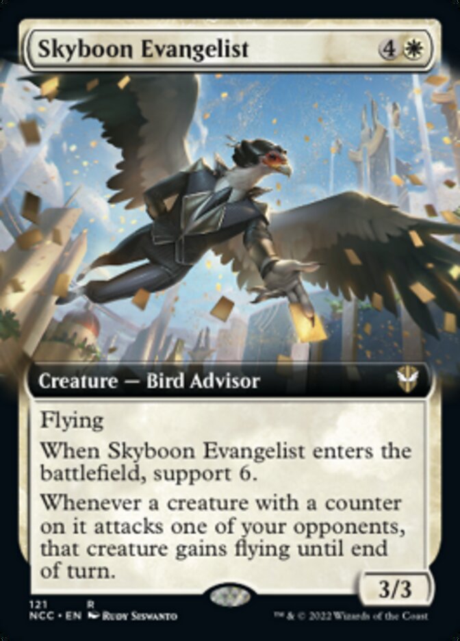 Skyboon Evangelist (Extended Art) [Streets of New Capenna Commander] | L.A. Mood Comics and Games