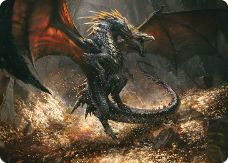 Cavern-Hoard Dragon Art Card [The Lord of the Rings: Tales of Middle-earth Art Series] | L.A. Mood Comics and Games