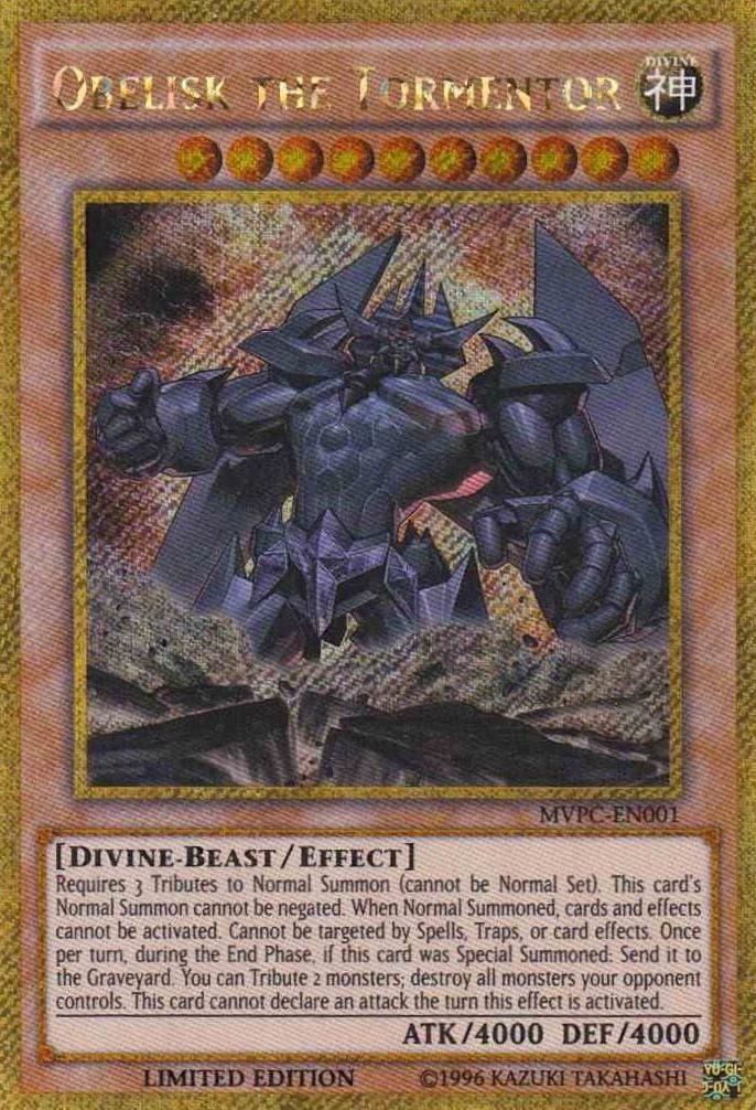 Obelisk the Tormentor [MVPC-EN001] Gold Secret Rare | L.A. Mood Comics and Games