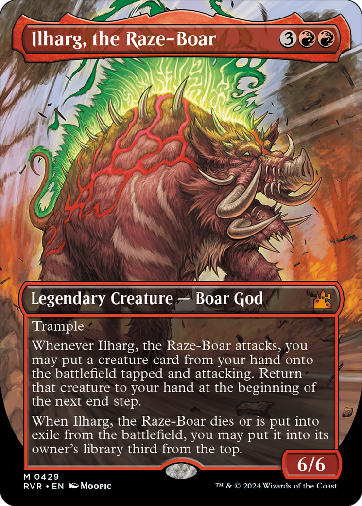 Ilharg, the Raze-Boar (Anime Borderless) [Ravnica Remastered] | L.A. Mood Comics and Games