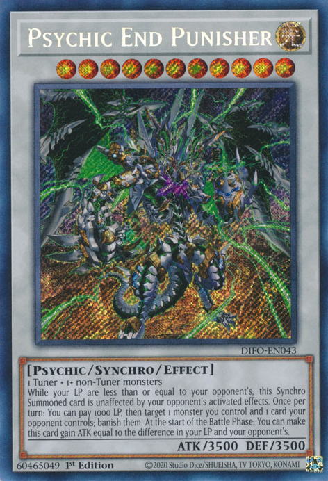 Psychic End Punisher [DIFO-EN043] Secret Rare | L.A. Mood Comics and Games