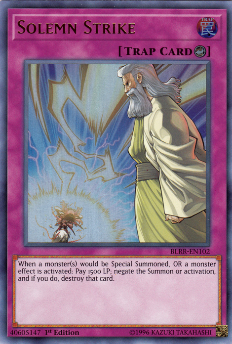 Solemn Strike [BLRR-EN102] Ultra Rare | L.A. Mood Comics and Games
