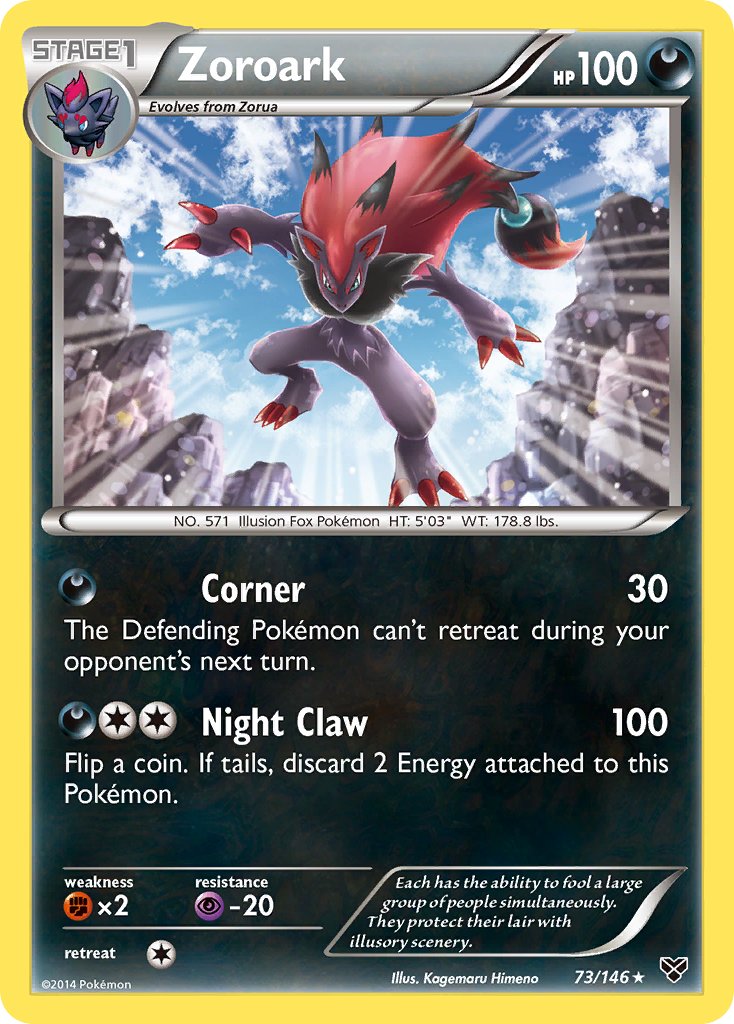 Zoroark (73/146) (Cosmos Holo) (Blister Exclusive) [XY: Base Set] | L.A. Mood Comics and Games