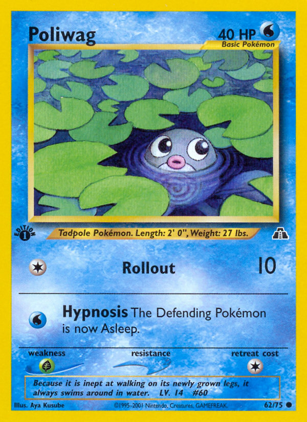 Poliwag (62/75) [Neo Discovery 1st Edition] | L.A. Mood Comics and Games