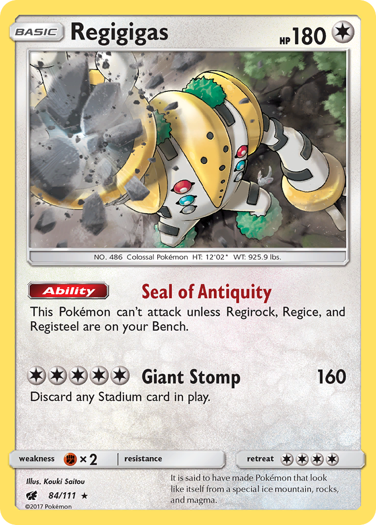 Regigigas (84/111) [Sun & Moon: Crimson Invasion] | L.A. Mood Comics and Games