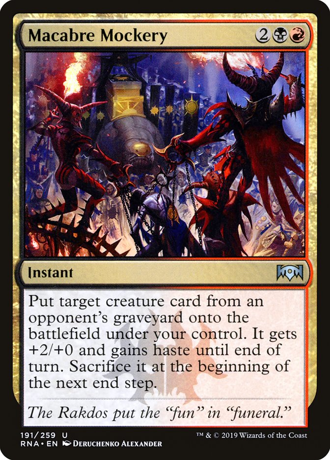 Macabre Mockery [Ravnica Allegiance] | L.A. Mood Comics and Games