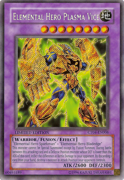 Elemental Hero Plasma Vice [CT04-EN006] Secret Rare | L.A. Mood Comics and Games