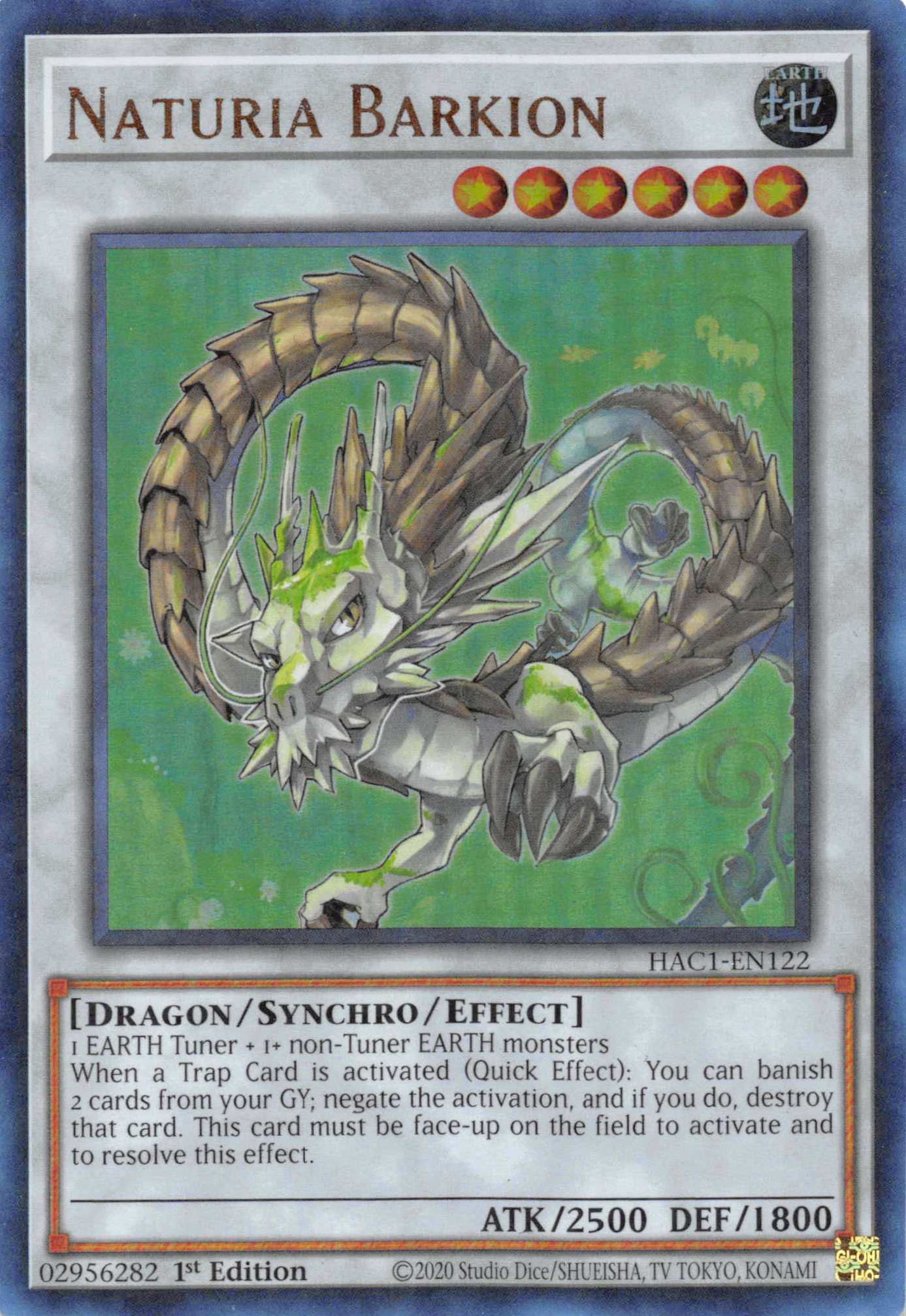 Naturia Barkion (Duel Terminal) [HAC1-EN122] Parallel Rare | L.A. Mood Comics and Games