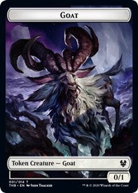 Goat // Satyr Double-Sided Token [Theros Beyond Death Tokens] | L.A. Mood Comics and Games