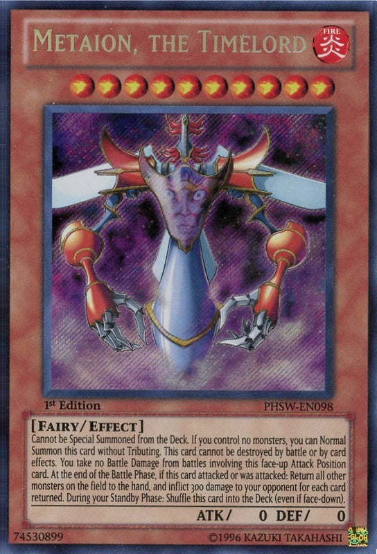 Metaion, the Timelord [PHSW-EN098] Secret Rare | L.A. Mood Comics and Games