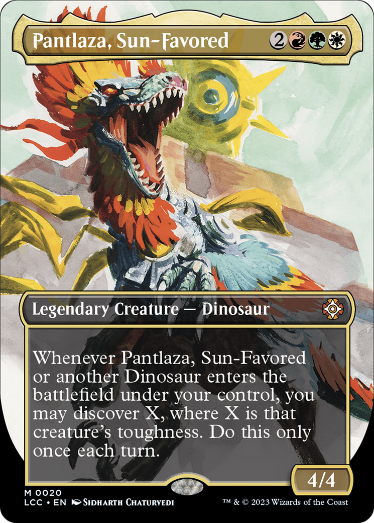 Pantlaza, Sun-Favored (Borderless) [The Lost Caverns of Ixalan Commander] | L.A. Mood Comics and Games