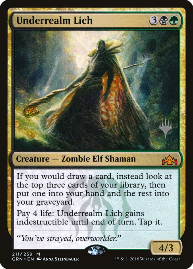 Underrealm Lich (Promo Pack) [Guilds of Ravnica Promos] | L.A. Mood Comics and Games