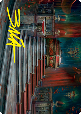 Edgar Markov's Coffin Art Card (Gold-Stamped Signature) [Innistrad: Crimson Vow Art Series] | L.A. Mood Comics and Games