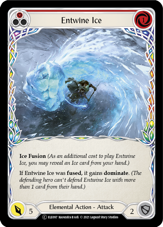 Entwine Ice (Red) [U-ELE097] (Tales of Aria Unlimited)  Unlimited Rainbow Foil | L.A. Mood Comics and Games