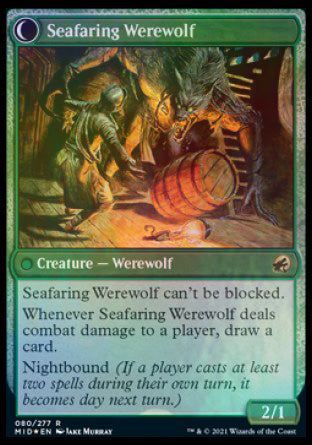 Suspicious Stowaway // Seafaring Werewolf [Innistrad: Midnight Hunt Prerelease Promos] | L.A. Mood Comics and Games