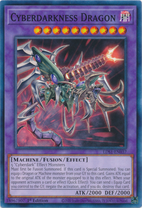Cyberdarkness Dragon [LDS1-EN037] Common | L.A. Mood Comics and Games