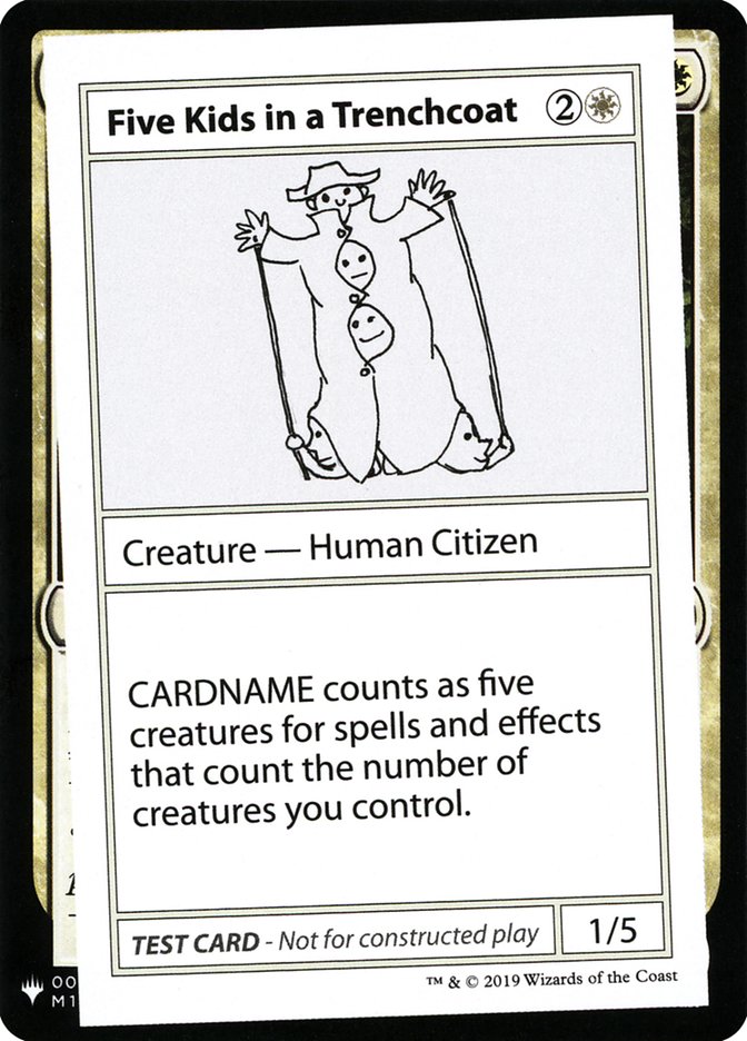 Five Kids in a Trenchcoat [Mystery Booster Playtest Cards] | L.A. Mood Comics and Games